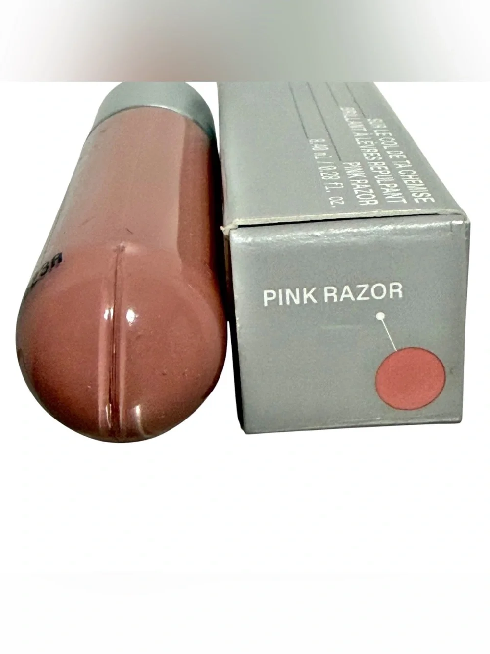 r.e.m beauty On Your Collar Plumping Lip Gloss PINK RAZOR - Full Size New in Box